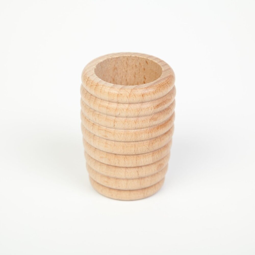 NWT Grapat Wooden Toys Natural Honeycomb Beakers Set of 6 - Picture 2 of 3